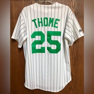Chicago White Sox Jim Thome #25 St. Patrick's Day Jersey Medium Green Majestic